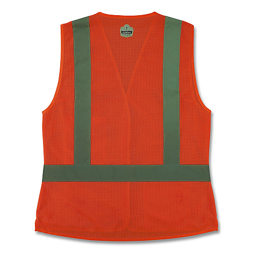 ergodyne GloWear 8210HLW-S Class 2 Women's Hi-Vis Vest with Hook-and-Loop, Polyester, Medium, Orange (22413)