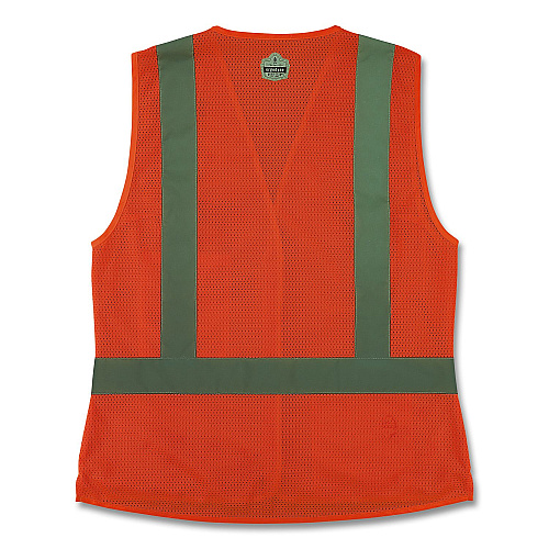 ergodyne GloWear 8210HLW-S Class 2 Women's Hi-Vis Vest with Hook-and-Loop, Polyester, 2X-Large, Orange (22416)