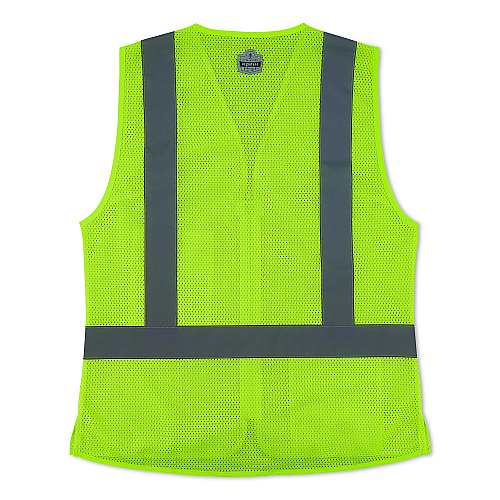 ergodyne GloWear 8210ZW-S Class 2 Women's Hi-Vis Vest with Zipper, Polyester, 3X-Large, Lime (22427)