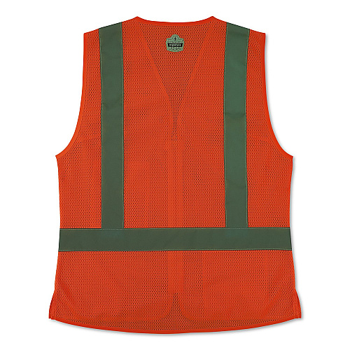 ergodyne GloWear 8210ZW-S Class 2 Women's Hi-Vis Vest with Zipper, Polyester, Small, Orange (22432)