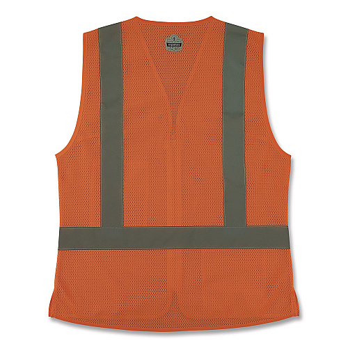 ergodyne GloWear 8210ZW-S Class 2 Women's Hi-Vis Vest with Zipper, Polyester, Medium, Orange (22433)
