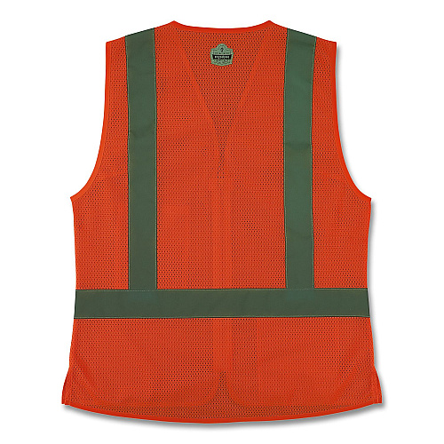 ergodyne GloWear 8210ZW-S Class 2 Women's Hi-Vis Vest with Zipper, Polyester, X-Large, Orange (22435)