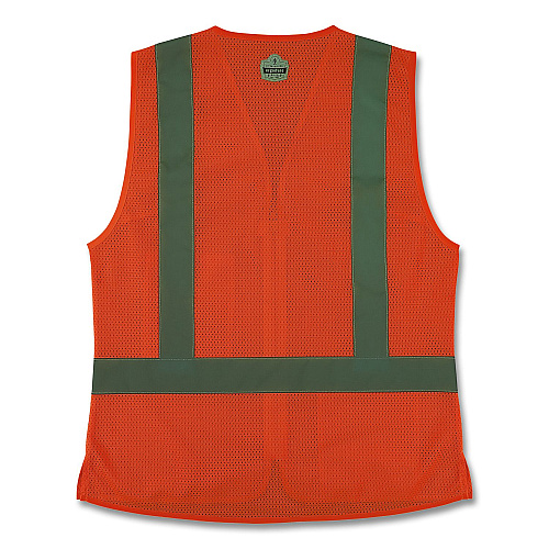 ergodyne GloWear 8210ZW-S Class 2 Women's Hi-Vis Vest with Zipper, Polyester, 2X-Large, Orange (22436)