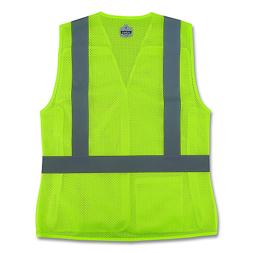 ergodyne GloWear 8215BAW-S Class 2 Women's Hi-Vis Breakaway Vest with Hook-and-Loop, Polyester, Medium, Lime (22443)