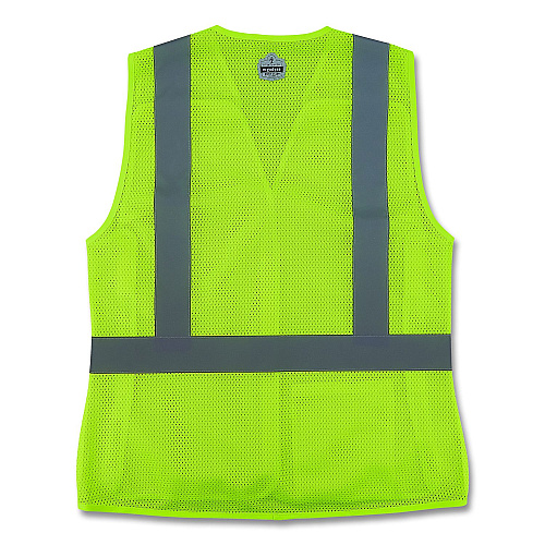 ergodyne GloWear 8215BAW-S Class 2 Women's Hi-Vis Breakaway Vest with Hook-and-Loop, Polyester, Large, Lime (22444)