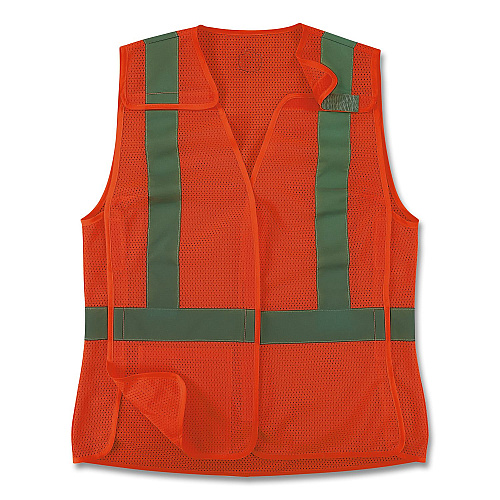 ergodyne GloWear 8215BAW-S Class 2 Women's Hi-Vis Breakaway Vest with Hook-and-Loop, Polyester, 2X-Large, Orange (22456)