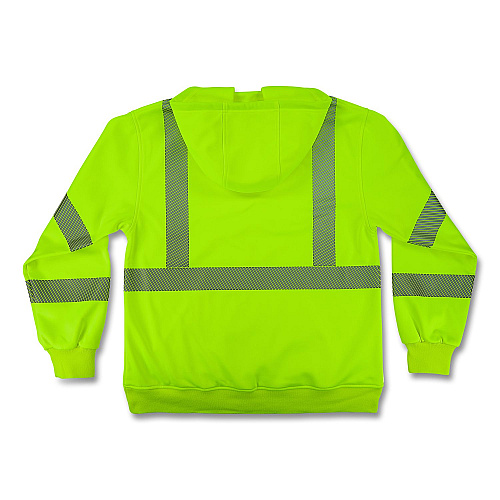 ergodyne GloWear 8304W Class 3 Women's Performance Hi-Vis Hooded Sweatshirt, 2X-Large, Lime (23116)