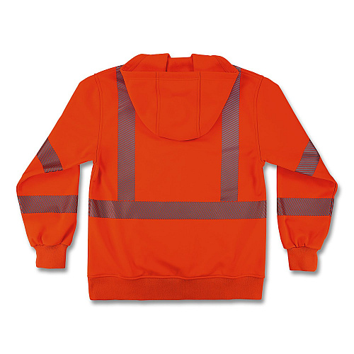 ergodyne GloWear 8304W Class 3 Women's Performance Hi-Vis Hooded Sweatshirt, X-Large, Orange (23125)