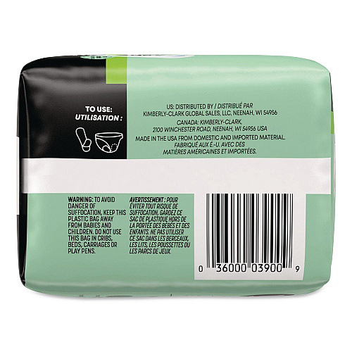 U by Kotex Security Ultra Thin Feminine Pads, Heavy Absorbency, 20/Pack, 8 Packs/Carton (53088CT)
