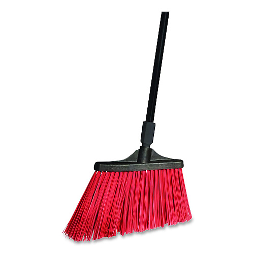 O-Cedar MaxiStrong Angle Broom, 56" Length, Black, 6/Carton (6420CT)