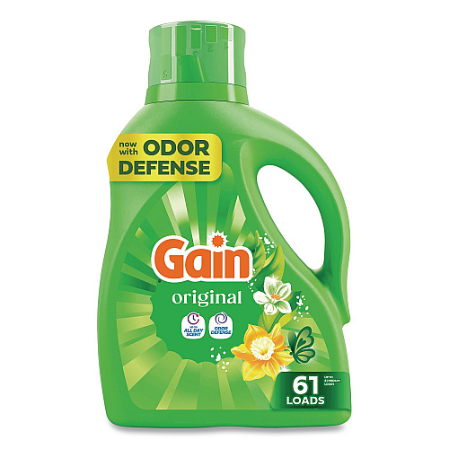 Liquid Laundry Detergent, Gain Original Scent, 81 oz Pour Bottle, 4/Carton (22593)
