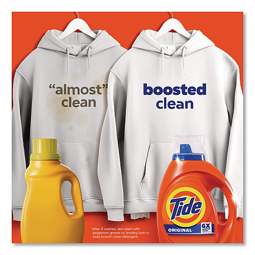 Liquid Tide Laundry Detergent, Original Scent, 32 Loads, 40 oz Bottle, 6/Carton (12118)