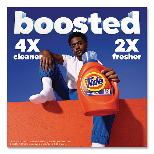 Liquid Tide Laundry Detergent, Original Scent, 32 Loads, 40 oz Bottle, 6/Carton (12118)