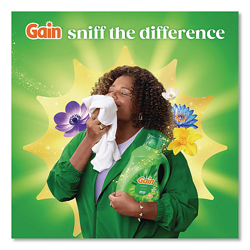 Liquid Laundry Detergent, Gain Original Scent, 42 oz Bottle, 6/Carton (22578)