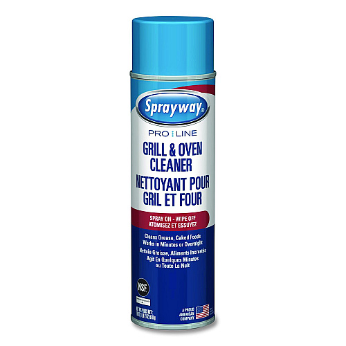 Sprayway PRO LINE Grill and Oven Cleaner, 18 oz Aerosol Spray, 12/Carton (SPRA58537)