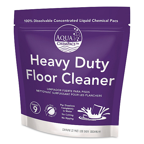Diversey Aqua ChemPacs Heavy Duty Floor Cleaner, Lavender Scent, 20 ChemPacs/Pack (9320901)