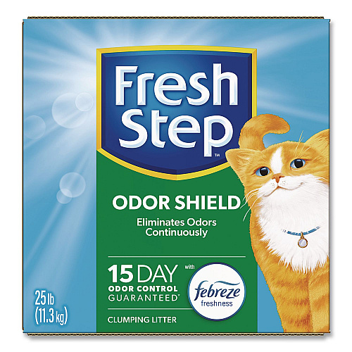 Fresh Step Odor Shield Clumping Litter with Febreze Freshness, 25 lbs (30466)