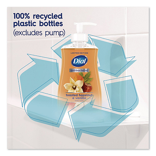 Dial Antibacterial Liquid Hand Soap, Limited Edition, Toasted Hazelnut and Vanilla Scent, 11 oz Pump Bottle (1700035945)