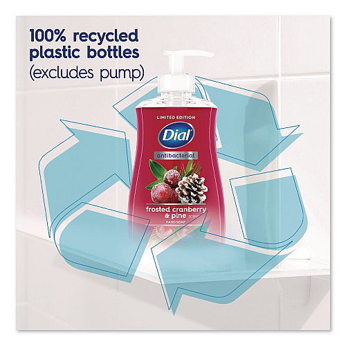 Dial Antibacterial Liquid Hand Soap, Limited Edition, Frosted Cranberry and Pine Scent, 11 oz Pump Bottle (1700035953)