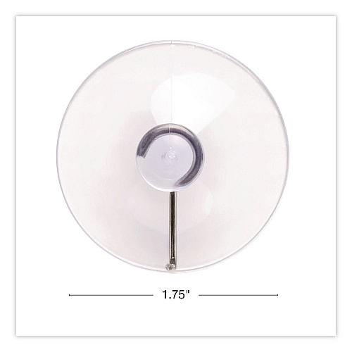 Excello Global Products Suction Cup Hooks, Metal Silver Hook, 25/Pack (SC25PK)