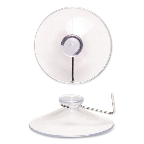 Excello Global Products Suction Cup Hooks, Metal Silver Hook, 25/Pack (SC25PK)