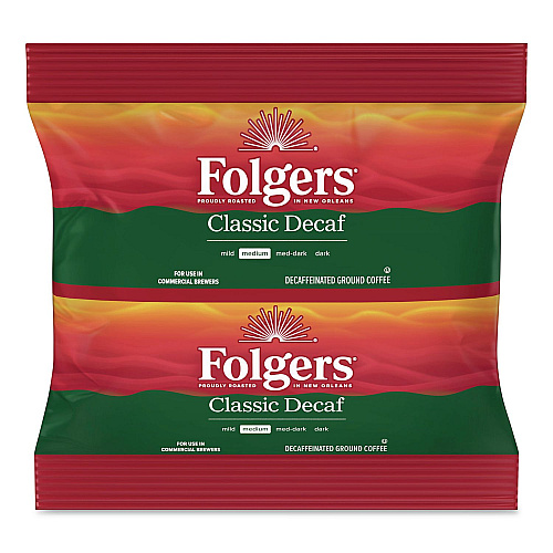 Folgers Classic Decaf Ground Coffee Fraction Pack, 5.4 oz Packet, 30/Carton (PRO44255)