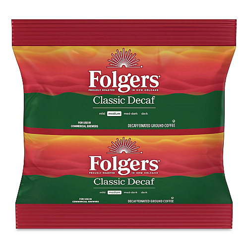 Folgers Classic Decaf Ground Coffee Fraction Pack, 2.7 oz Packet, 50/Carton (PRO44269)