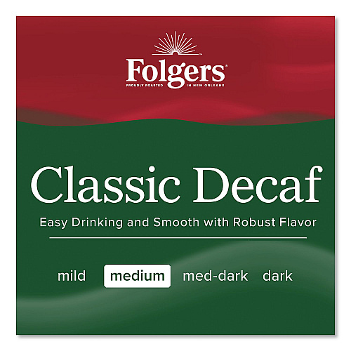Folgers Classic Decaf Ground Coffee Fraction Pack, 2.7 oz Packet, 50/Carton (PRO44269)