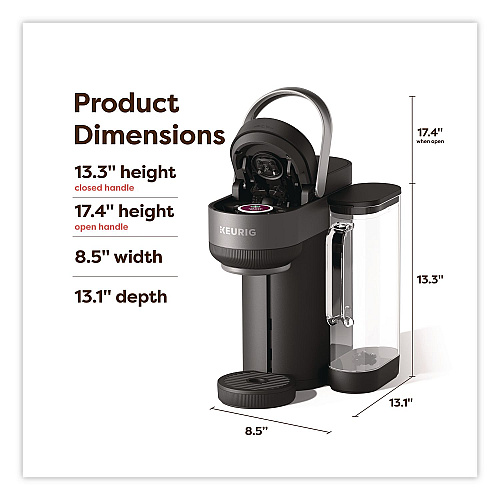 Keurig K-Crema 9-Cup Single Serve Coffee Maker, Black (5000380920)