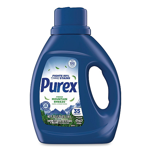 Purex Mountain Breeze Liquid Laundry Detergent, 35 Loads, 40 oz Bottle, 6/Carton (05598CT)