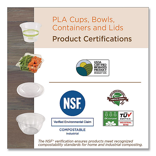 World Centric PLA Clear Cold Cups, 16 oz, 20/Pack (CPRTCS16)