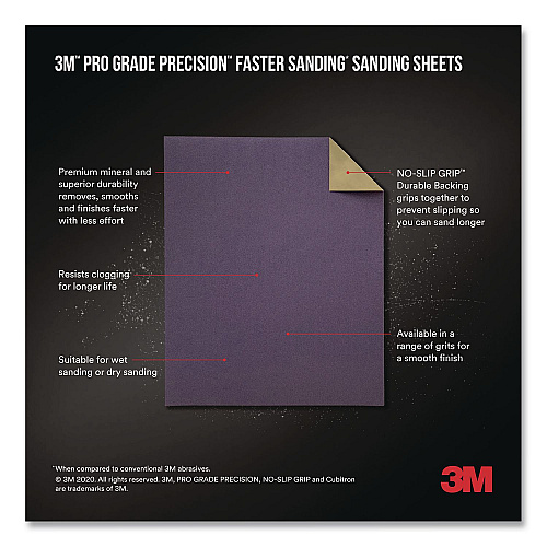 3M Pro Grade Precision Sanding Sheet, 6/Pack (SHRASSTPGP6T)