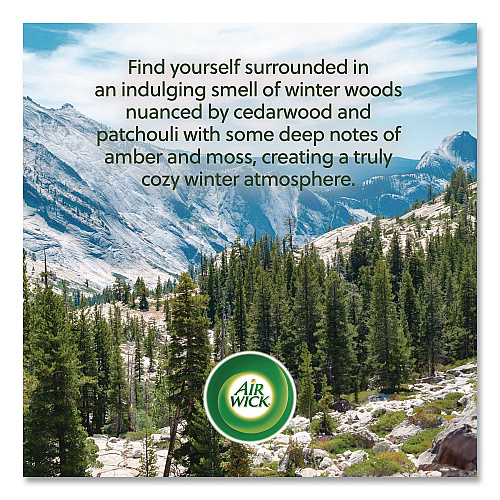 Air Wick Vibrant Scented Oil Warmer Refill, Limited Edition, Winter Woods and Frosted Ivy, 0.67 oz, 2/Pack (6233803463)