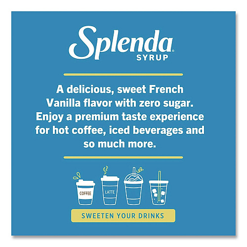 Splenda Sugar-Free Coffee Syrup, French Vanilla, 25.4 oz Bottle, 6/Carton (HFP00583)