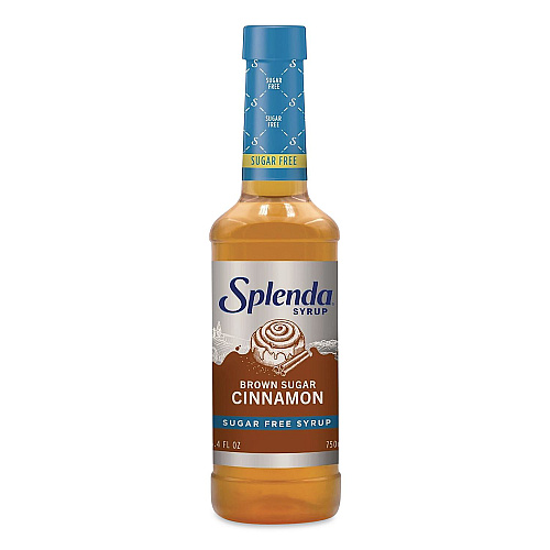 Splenda Sugar-Free Coffee Syrup, Brown Sugar Cinnamon, 25.4 oz Bottle, 6/Carton (HFP00696)