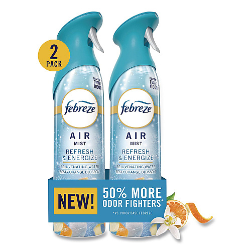 Febreze AIR, Refresh and Energize, 8.1 oz, Aerosol Spray, 2/Pack (2040991926)