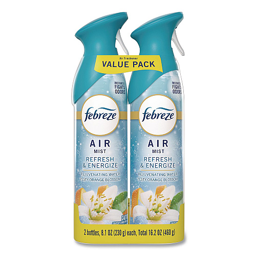 Febreze AIR, Refresh and Energize, 8.1 oz, Aerosol Spray, 2/Pack (2040991926)