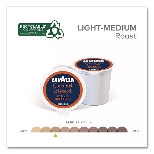 Lavazza Caramel Biscotti Coffee K-Cup, 22/Box (5000384732)