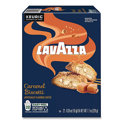 Lavazza Caramel Biscotti Coffee K-Cup, 22/Box (5000384732)