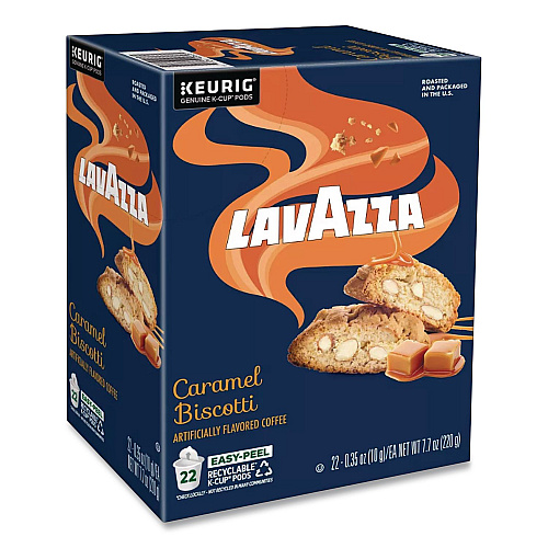 Lavazza Caramel Biscotti Coffee K-Cup, 22/Box (5000384732)