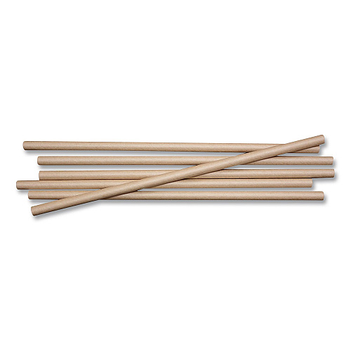 World Centric Kraft Paper Straws, 8", Brown, 50/Pack (STRTPA8K)