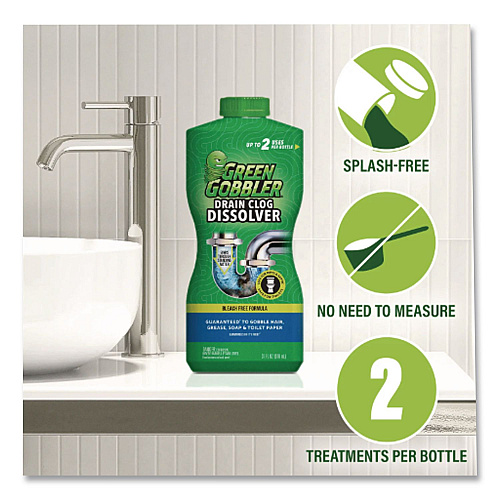 WEIMAN Green Gobbler Drain Clog Dissolver, 31 oz Bottle (G8015J)