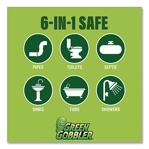 WEIMAN Green Gobbler Drain Clog Dissolver, 31 oz Bottle (G8015J)