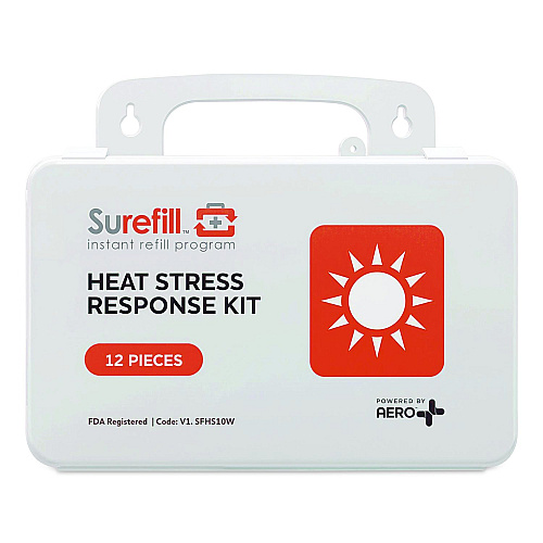 SUREFILL Heat Stress Kit - Medium Plastic Case, 12 Pieces (SFHS10W)