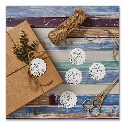 Avery Printable Scallop Round Gift Tags, Inkjet/Laser Printers, 2.5" dia, White, 9/Sheet, 10 Sheets/Pack (80511)