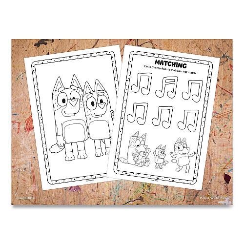 Bendon Bluey Jumbo Coloring and Activity Book, Ages 3 and Up, 64 Pages (63350)