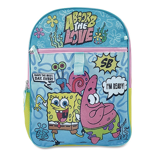 Bioworld Spongebob 5-Piece Backpack Set, 12 x 5 x 16, Multicolor (B1Y8LAQSPOIR)