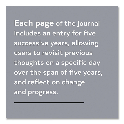Chronicle Books Guided Journal: One Line a Day, A Five-Year Memory Book, Tan Cover, (372) 6.12 x 3.75 Sheets (978145217479)