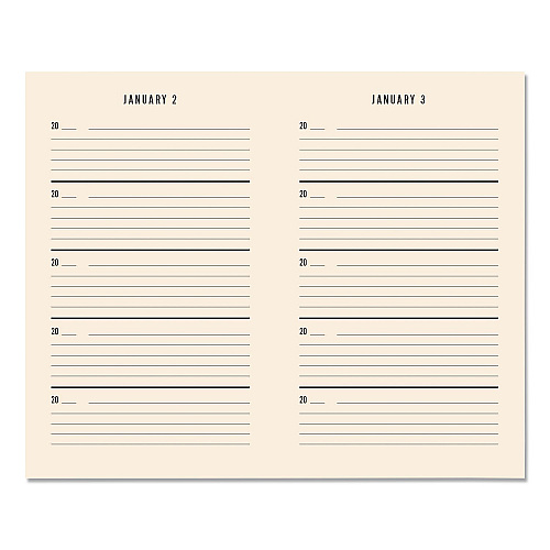 Chronicle Books Guided Journal: One Line a Day, A Five-Year Memory Book, Tan Cover, (372) 6.12 x 3.75 Sheets (978145217479)
