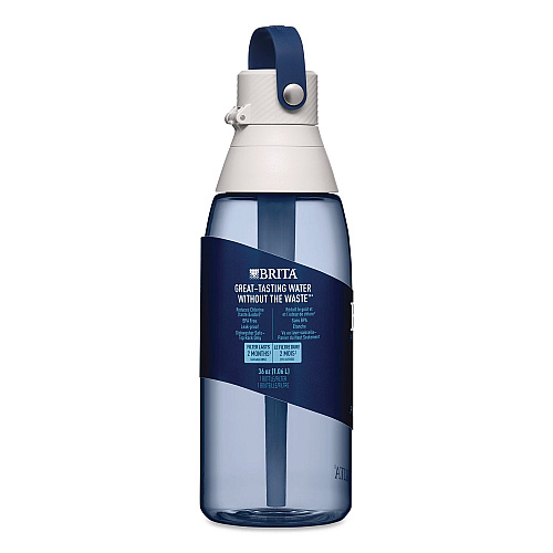 Brita Plastic Filtered Water Bottle, 36 oz, Night Sky (36465)